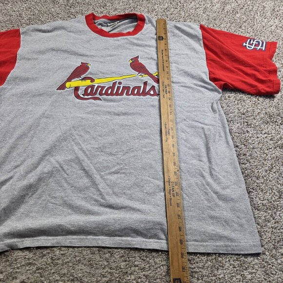 Vintage St Louis Cardinals T Shirt Mens 2XL LEE Birds On The Bat Graphic - Picture 5 of 7